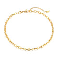 Shangjie OEM Joyas Gold Women Cabklace Chain Minimalista Chic Collar simple Collar de acero inoxidable